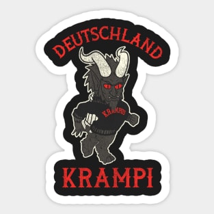 DEUTSCHLAND "DER BEKÄMPFENDE" KRAMPI Mascot Sticker